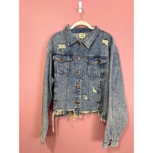 Jaded‎ Gyspy On My Way Vintage Denim Jacket Size L/XL